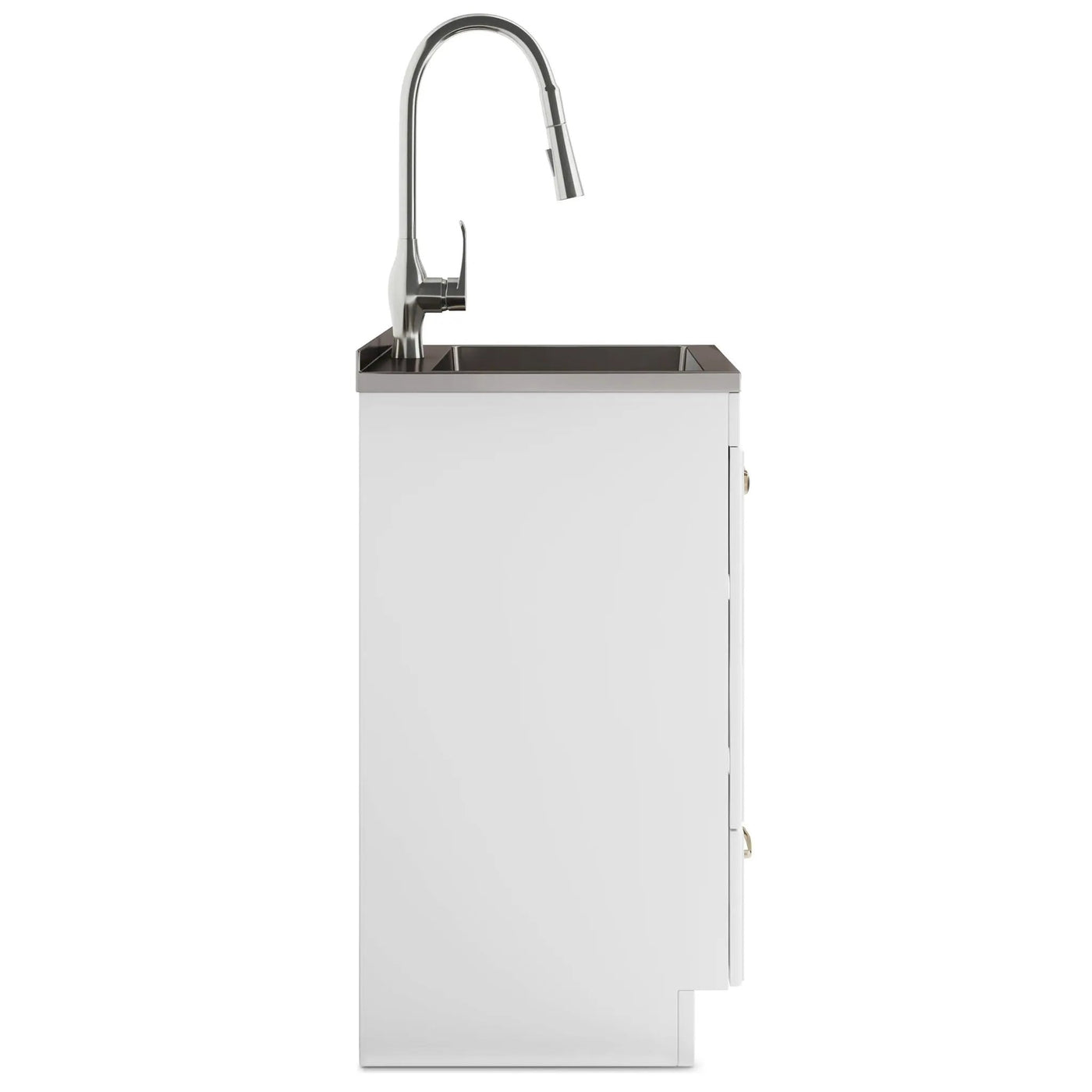 Lawrence - Laundry Cabinet With Faucet And Stainless Steel Sink by HouseOfZazla