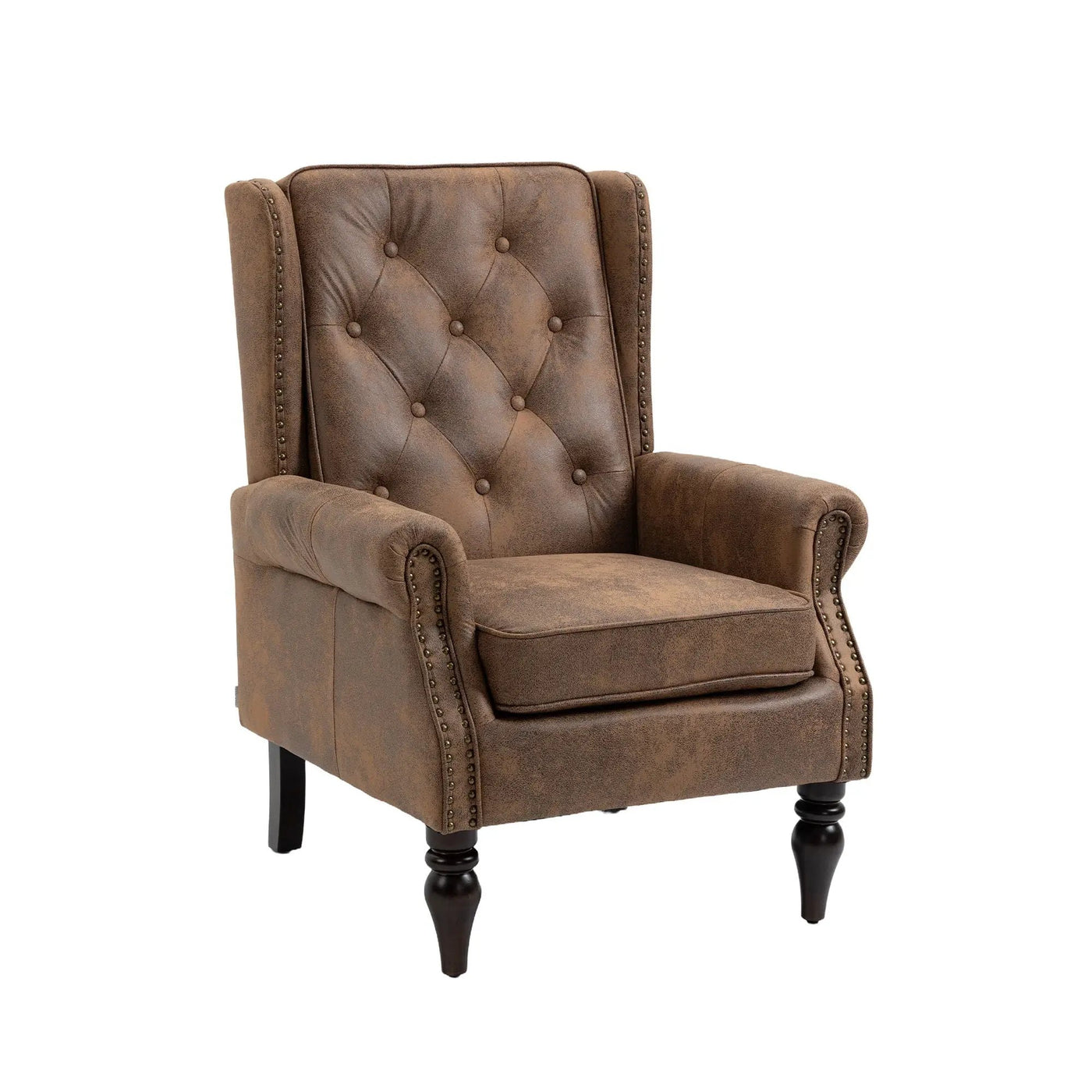 Modern Accent Armchair With Sturdy Wood Legs by HouseOfZazla
