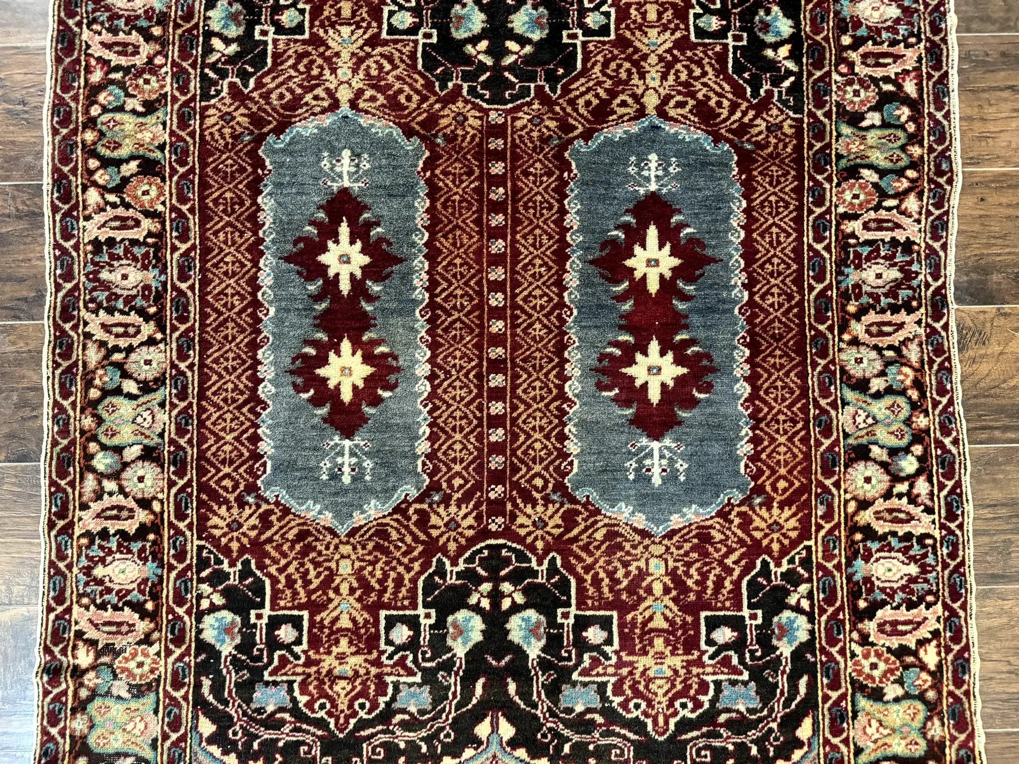 Antique Turkish Rug 4x6, Unique Rare Carpet by Jewel Rugs