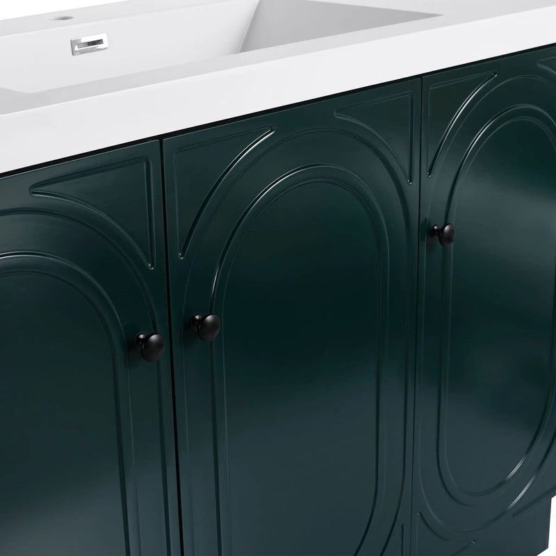 Modern Freestanding Bathroom Vanity With Soft Close Cabinet Doors