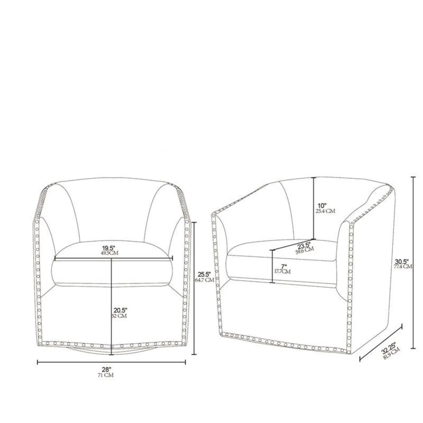 Luxurious Chair With 360 Degree Rotation by HouseOfZazla