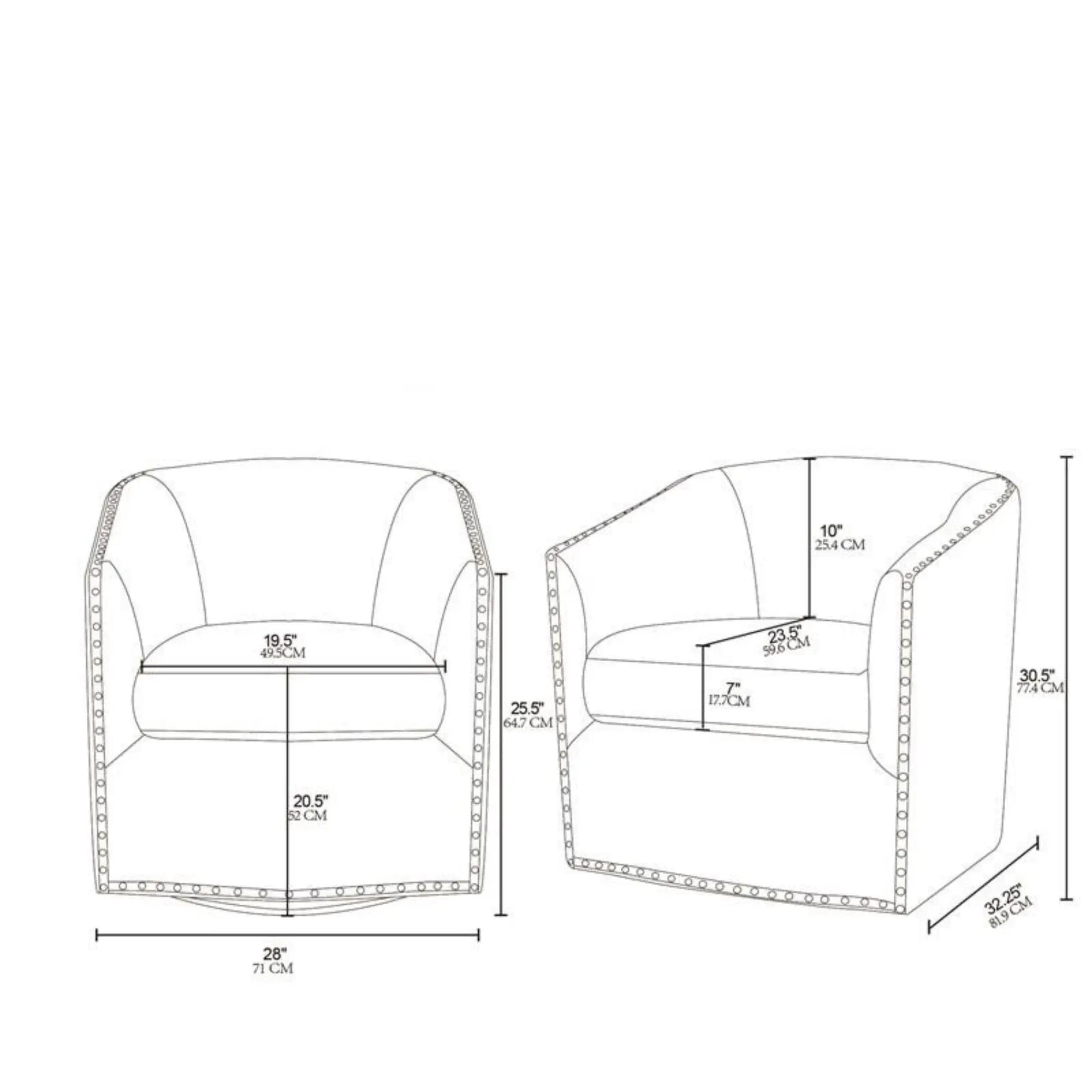 Luxurious Chair With 360 Degree Rotation by Unique Piece Furniture