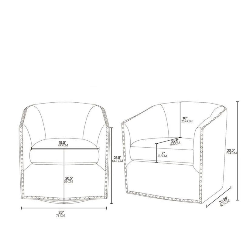 Luxurious Chair With 360 Degree Rotation by HouseOfZazla