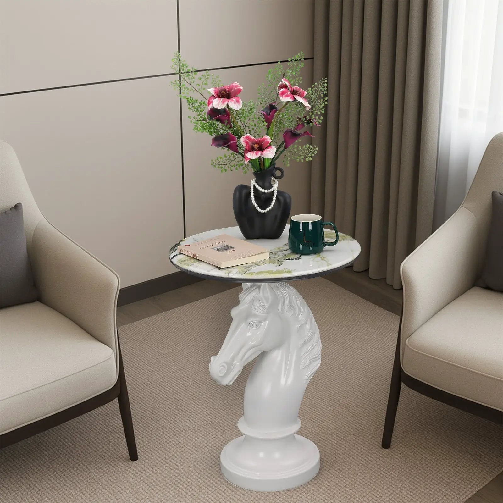 Horse Head Accent Table by HouseOfZazla