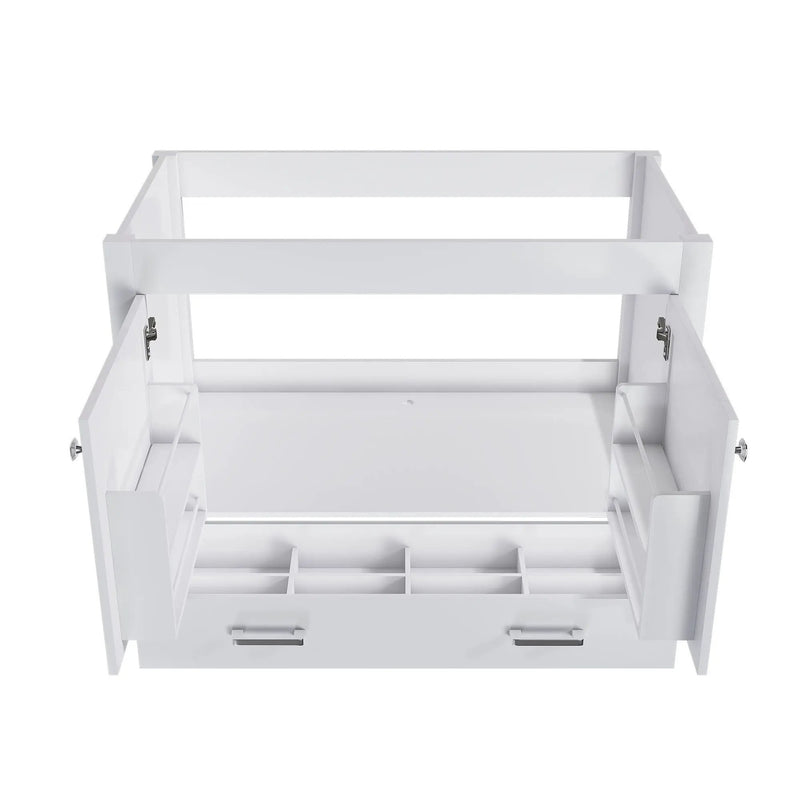 42" Bathroom Vanity Base With Doors And Drawer - White by HouseOfZazla