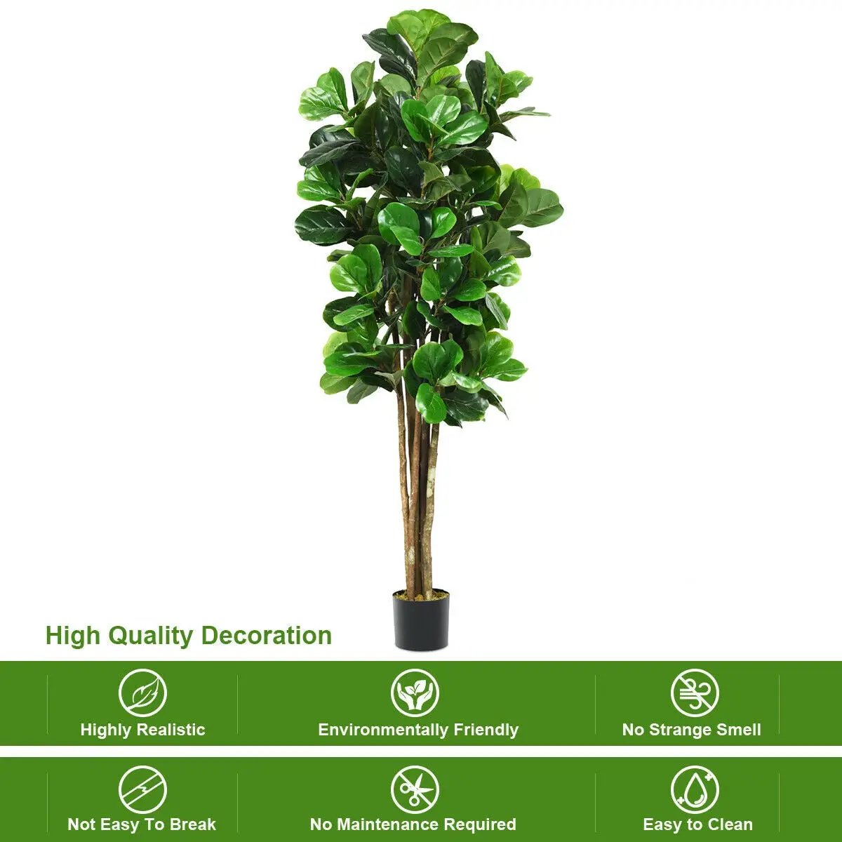 6-Feet Artificial Indoor-Outdoor Home Decorative Planter by DirectDeals