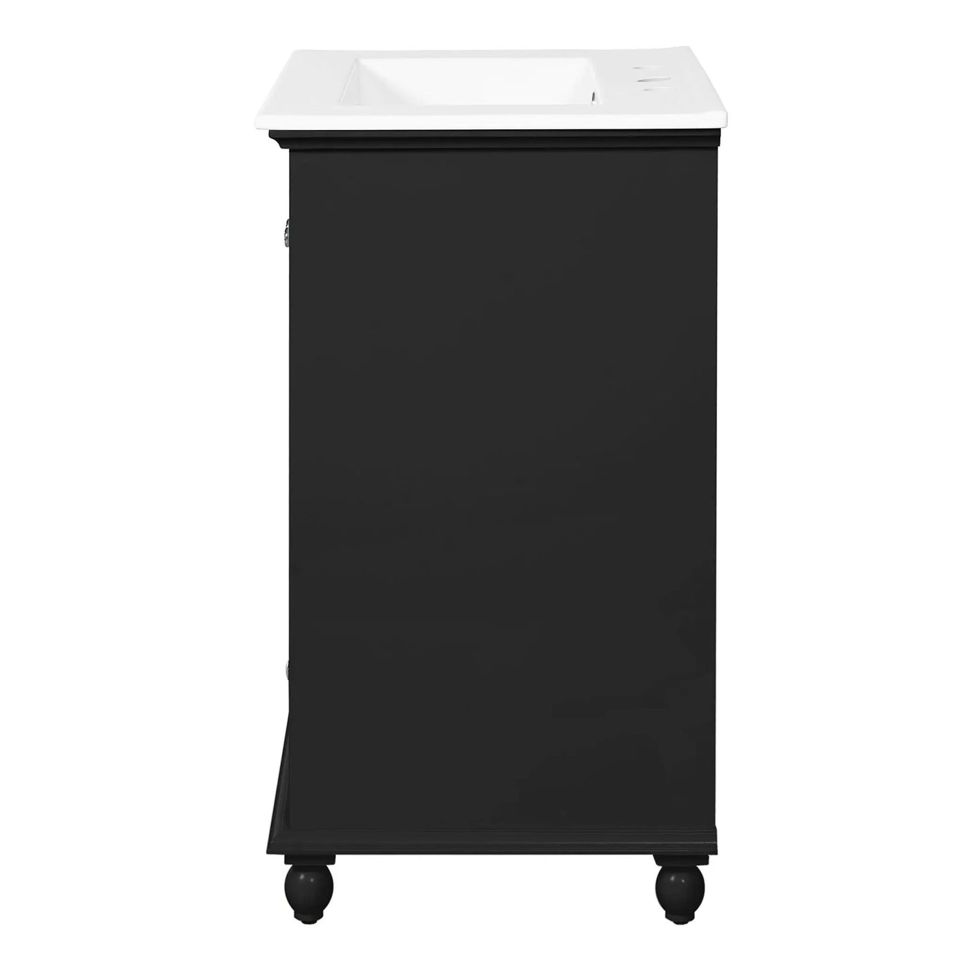 Modern Bathroom Vanity With Sink, Cabinet With Drawer And Dividers, Rectangular Storage Unit by HouseOfZazla
