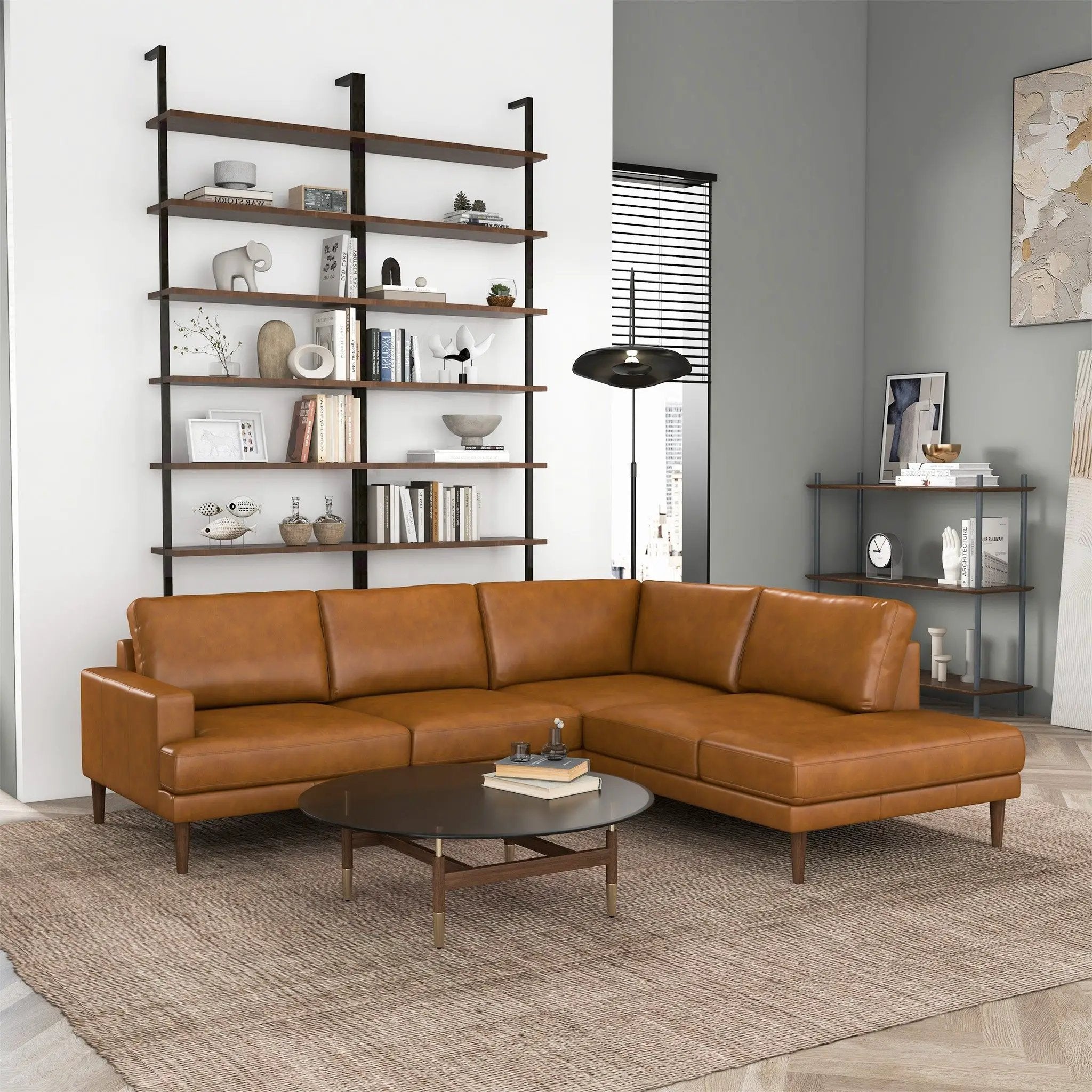 Corbin - L-Shaped Sectional Sofa by Unique Piece Furniture