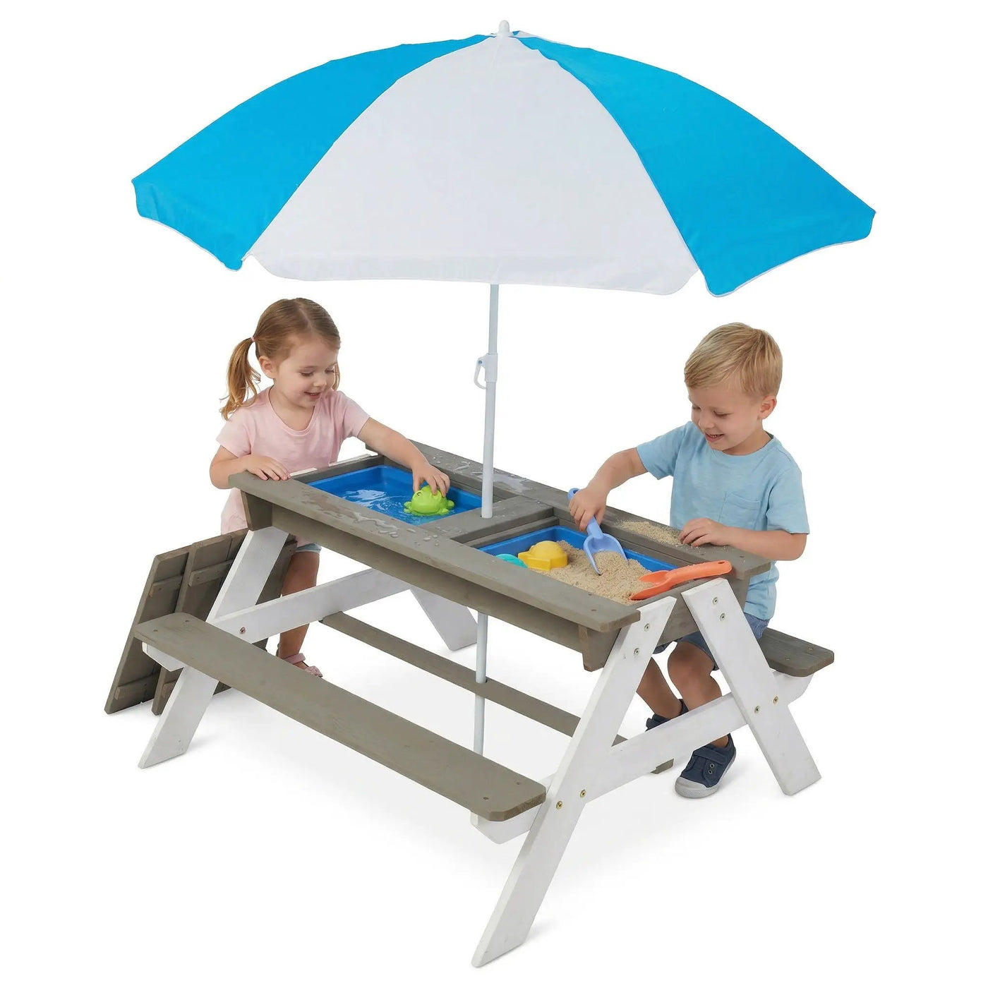 Kids Picnic Table With Sand and Water Table Conversion by HouseOfZazla
