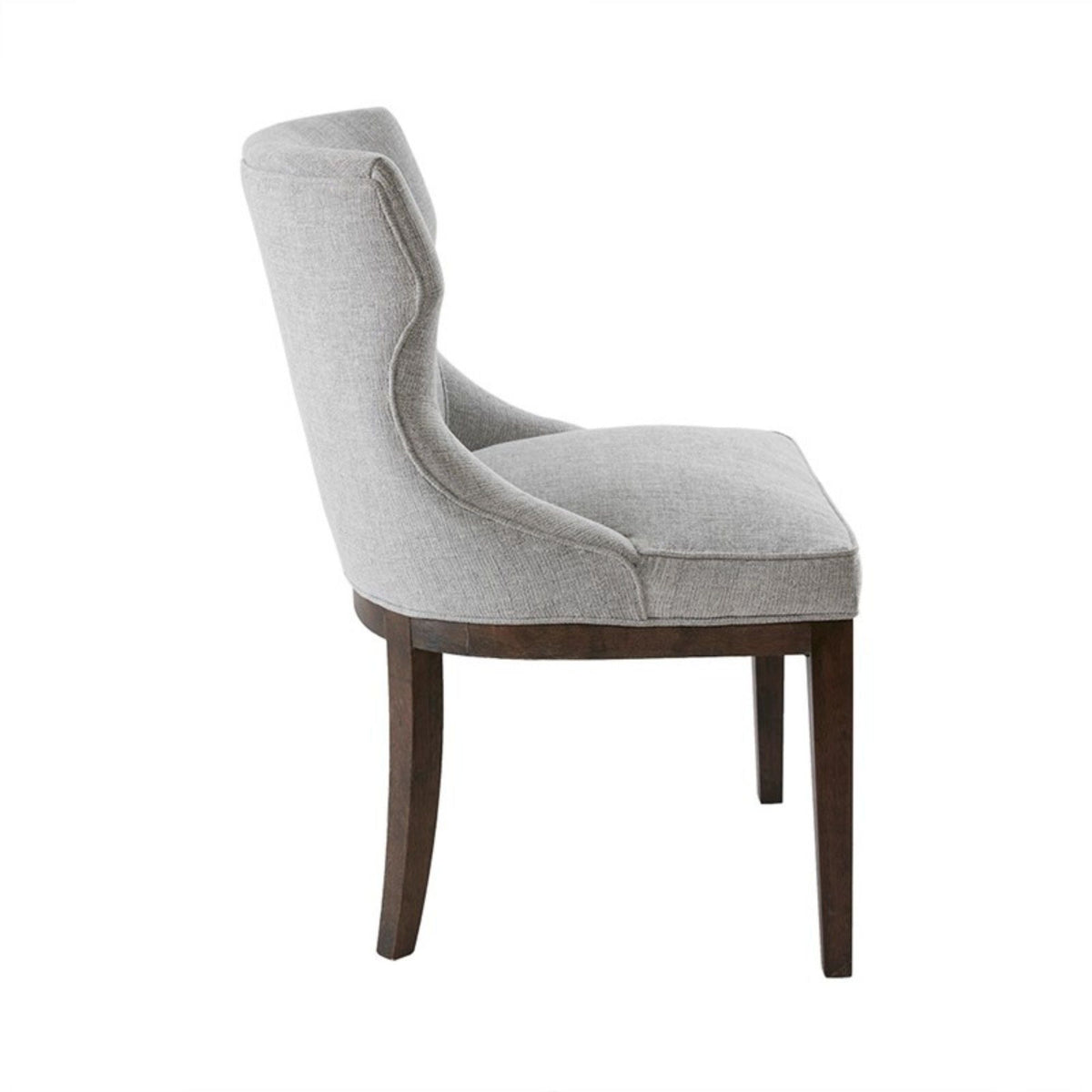 Gray Dining Side Chair Set with Solid Wood Legs - Mist Gray, photo 6 of 8