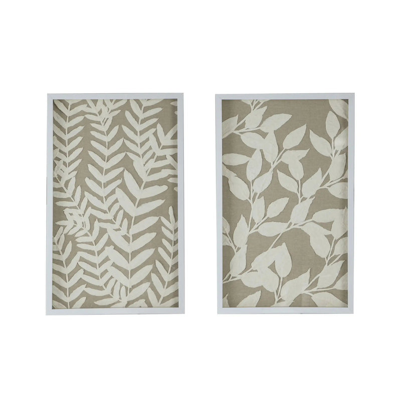 Shadow Box Wall Decor (Set of 2) - White by Unique Piece Furniture