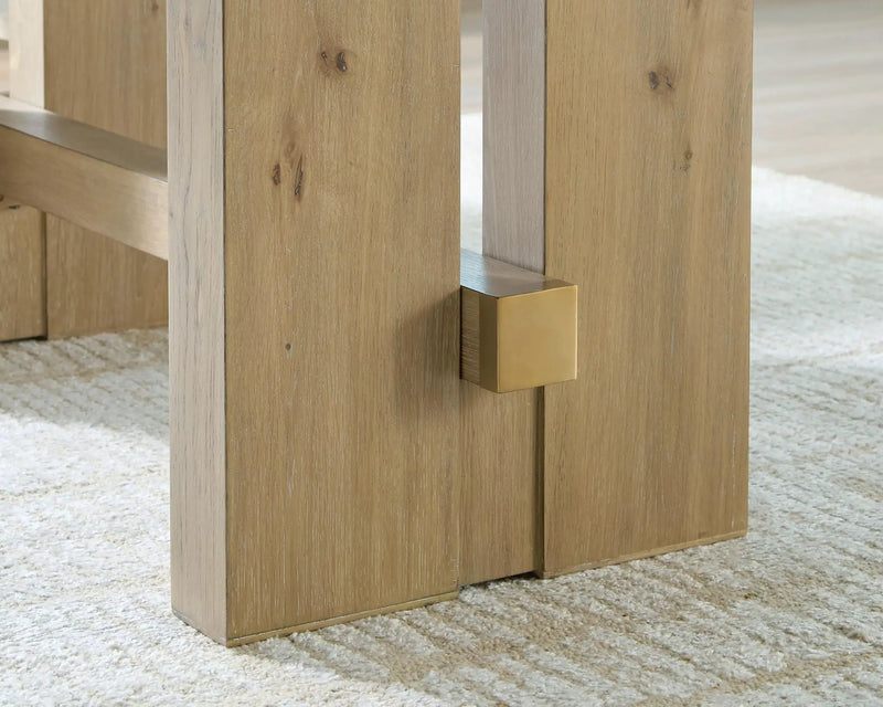 Lasinger - Rectangular Dining Room Counter Table - Light Brown by Unique Piece Furniture