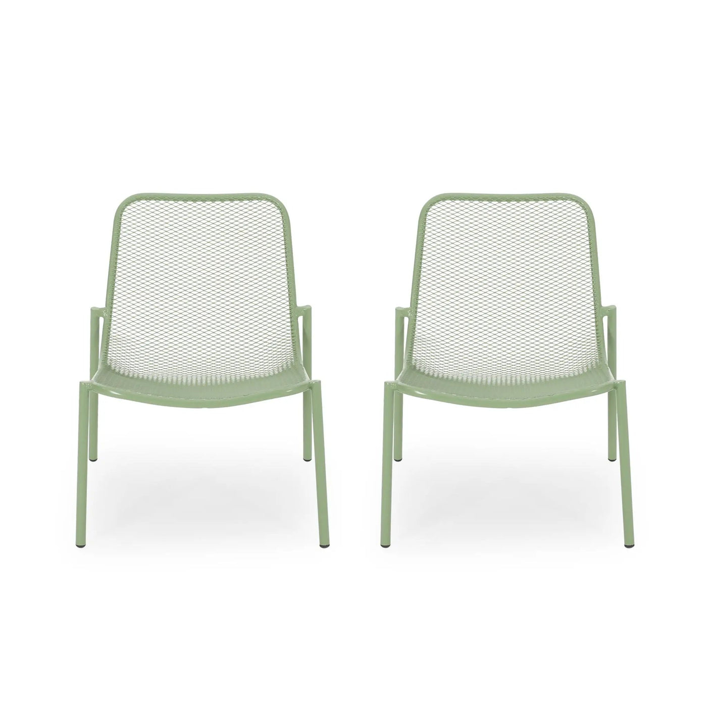 Outdoor Iron Chair With Mesh Design by HouseOfZazla