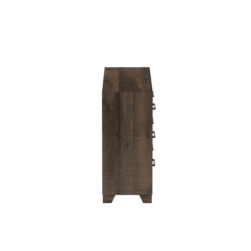 6 Drawer Wooden Dresser - Brown by HouseOfZazla