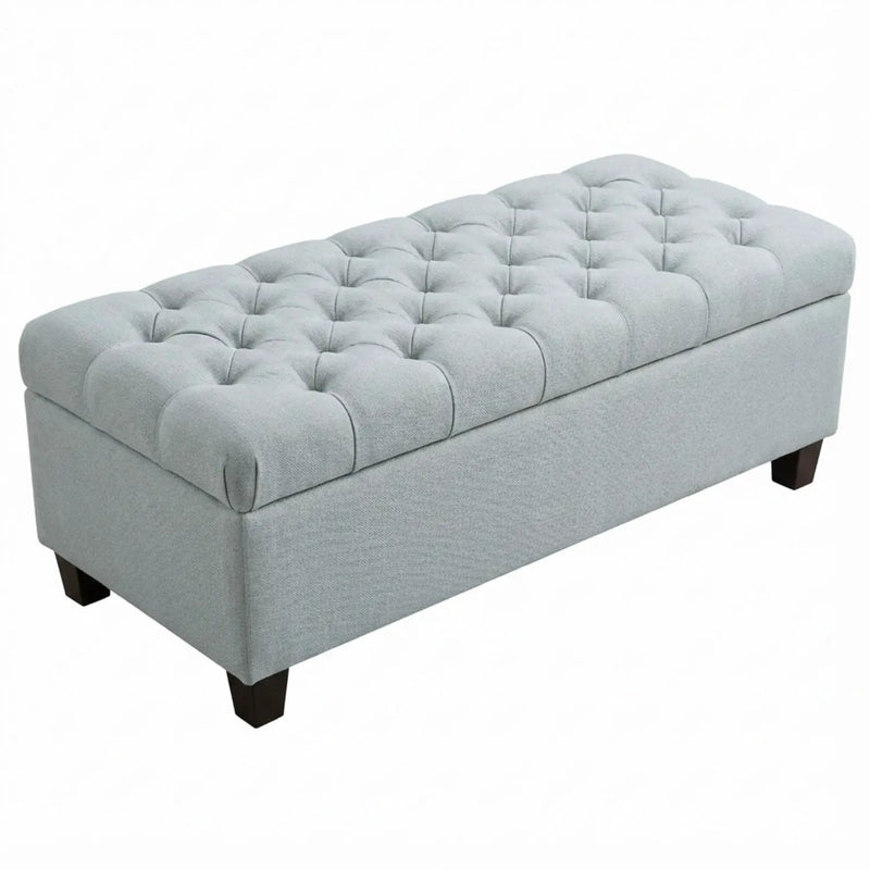 Storage Ottoman Bench With Safety Hinges by HouseOfZazla