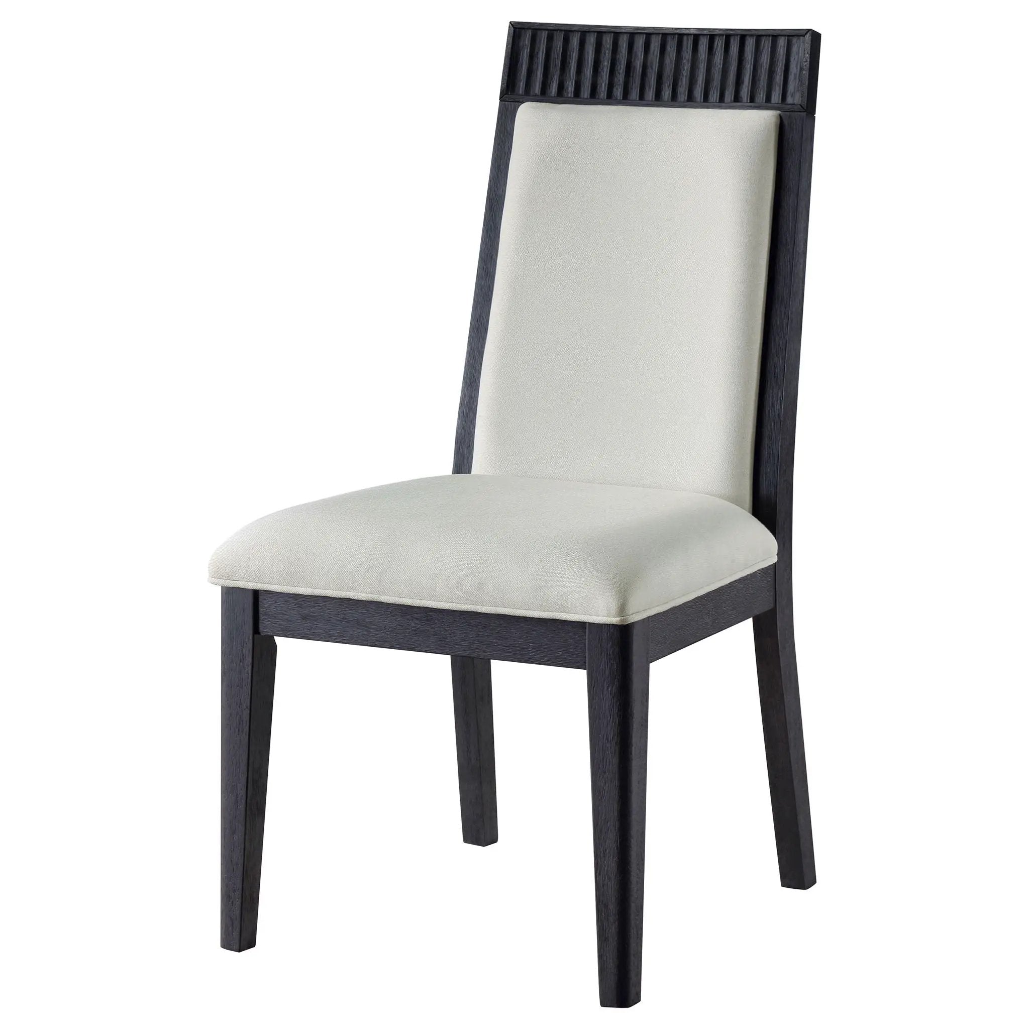 Brookmead Dining Side Chair Ivory and Black (Set of 2) by Unique Piece Furniture