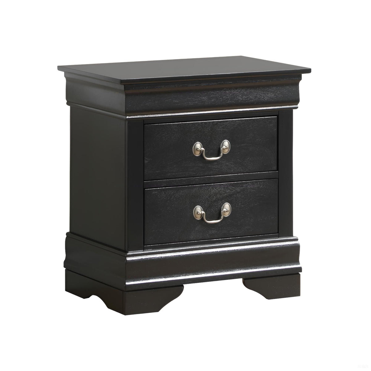Louis Phillipe Wood Nightstand with Storage Drawers - Multiple Colors, photo 14 of 40