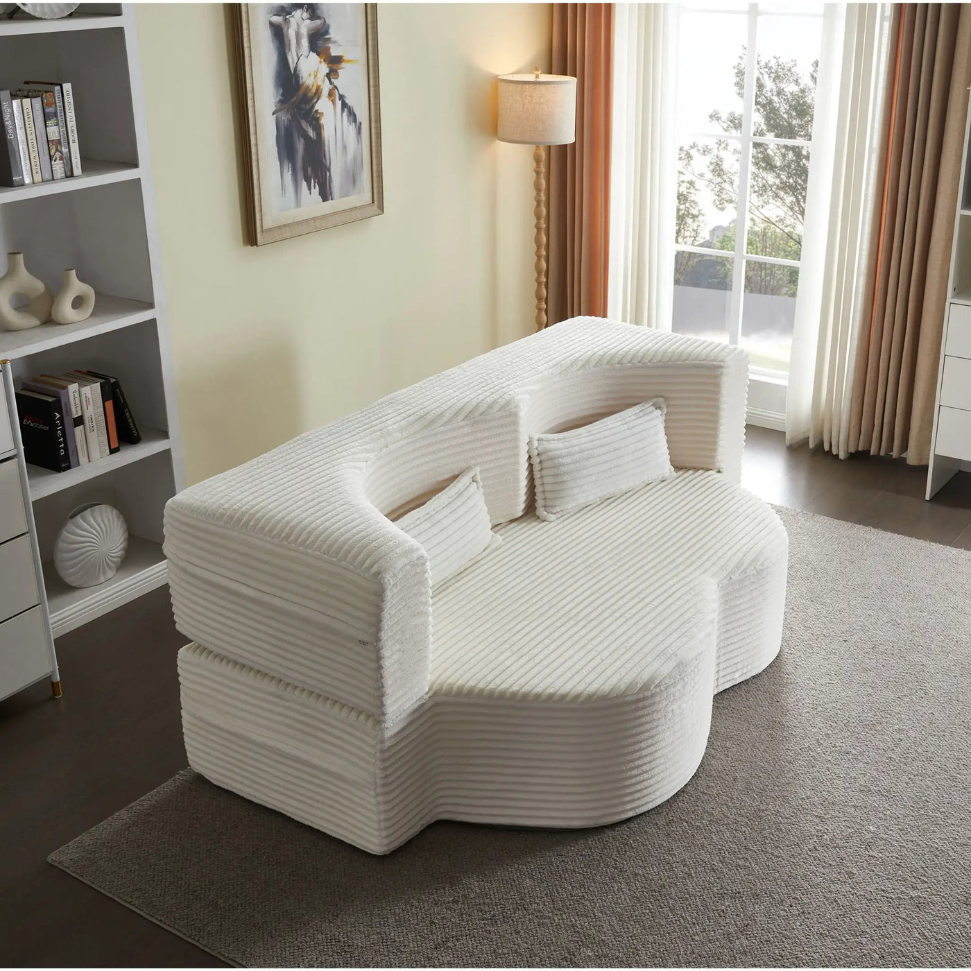 Floor Convertible Sleeper Sofa Bed With 2 Pillows by HouseOfZazla