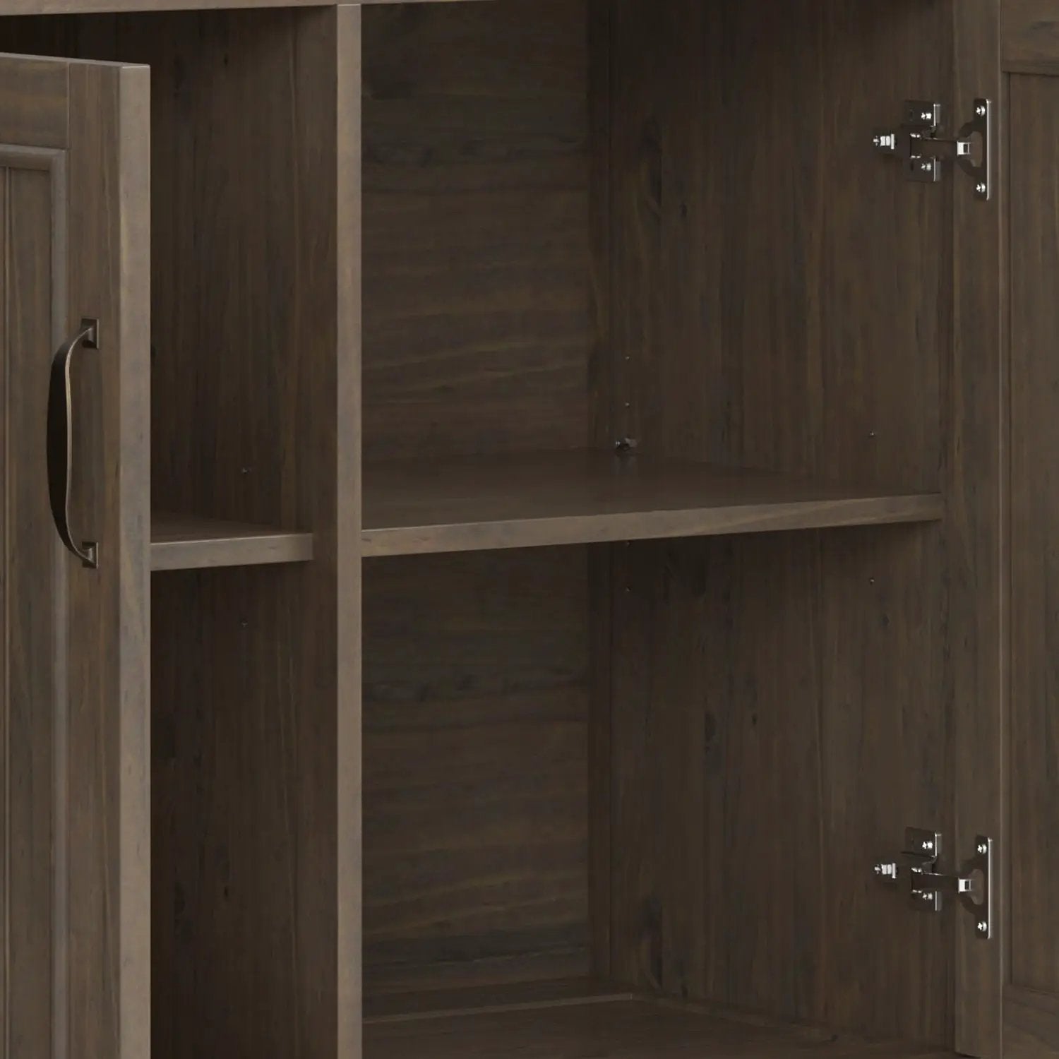 Lev - Wide Storage Cabinet - Smoky Brown by Unique Piece Furniture