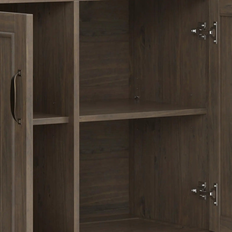 Lev - Wide Storage Cabinet - Smoky Brown by Unique Piece Furniture
