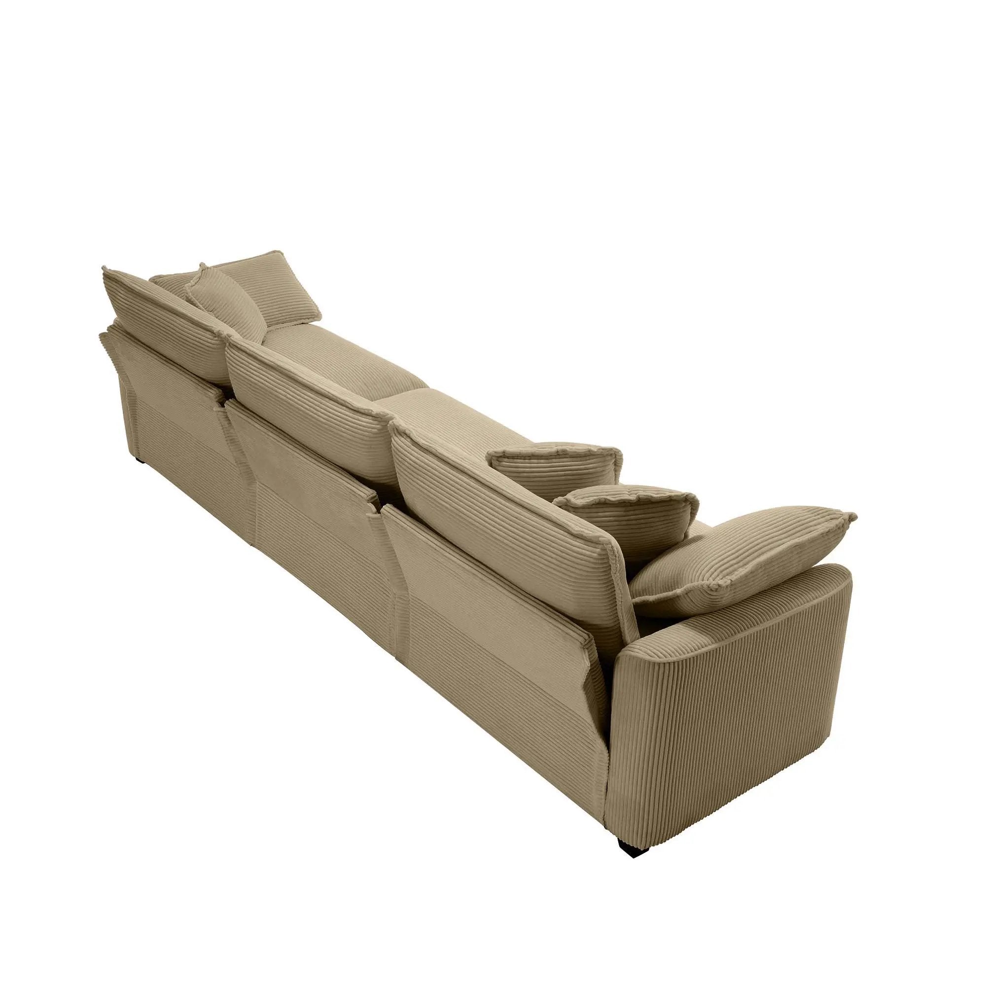 Elegant Oversized Sectional Sofa Set With Deep Seats And Flexible Layout by Unique Piece Furniture