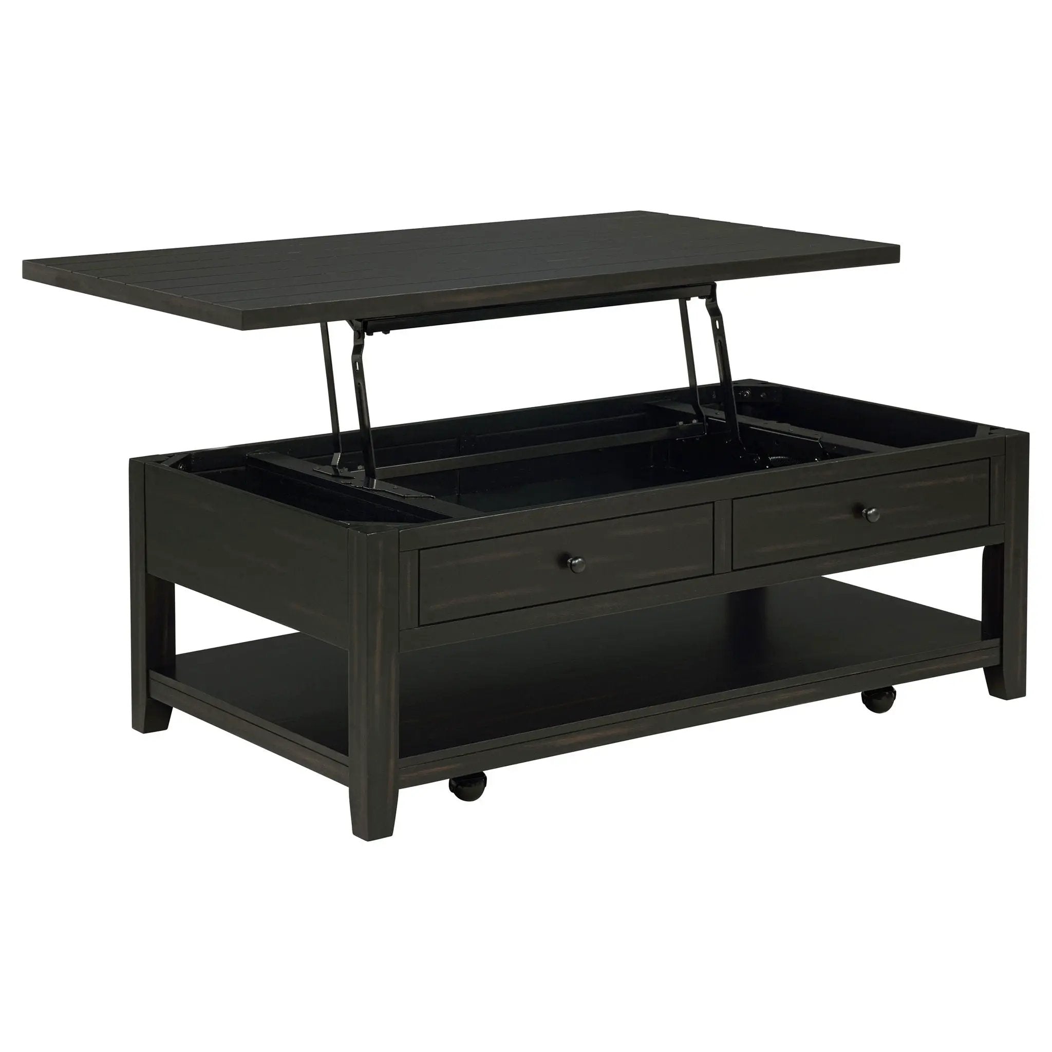 Payne 48-inch Mobile Lift Top Coffee Table Distressed Java by Unique Piece Furniture