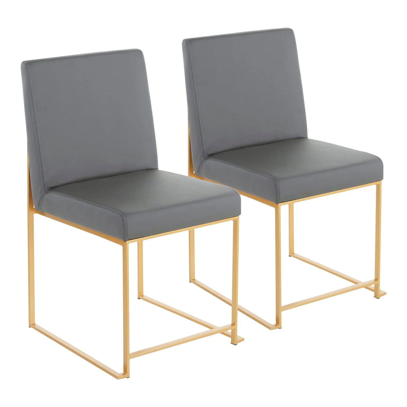 Fuji - Contemporary Stylish Frame, High Back Dining Chair (Set of 2) by HouseOfZazla