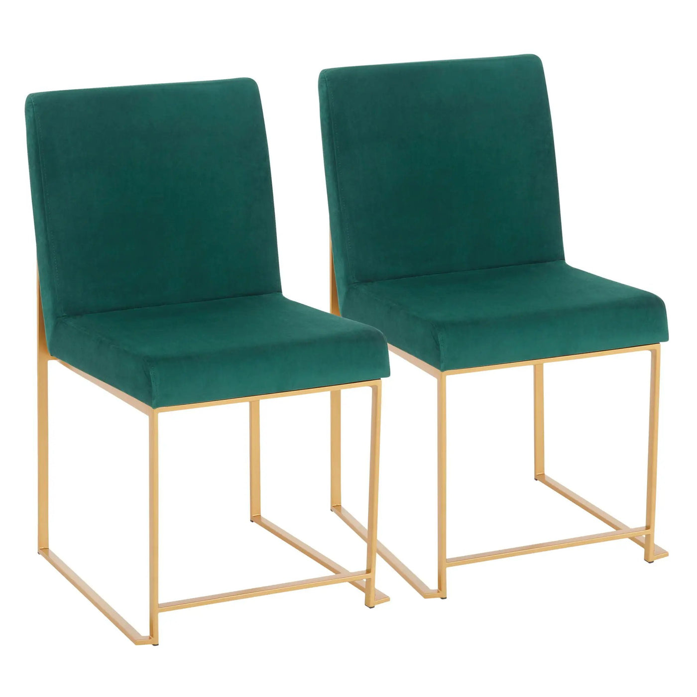 Fuji - Contemporary Stylish Frame, High Back Dining Chair (Set of 2) by HouseOfZazla