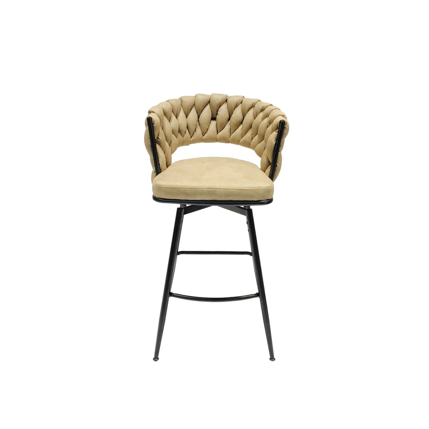 Bar Stool 360 Swivel With Back Footrest by HouseOfZazla
