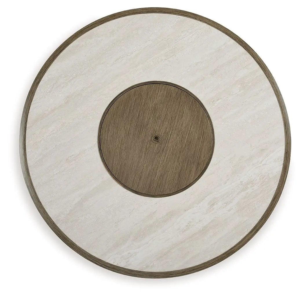 Rainier Ranch - Round Fire Pit Table - Beige by Unique Piece Furniture