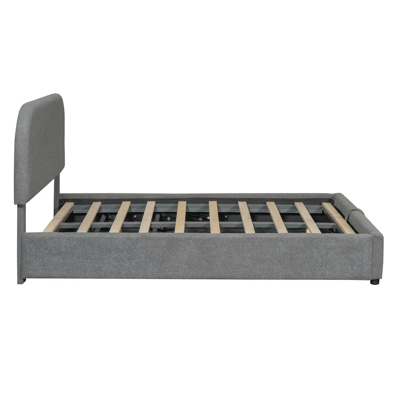 Upholstered Platform Bed With Hydraulic Storage System by HouseOfZazla