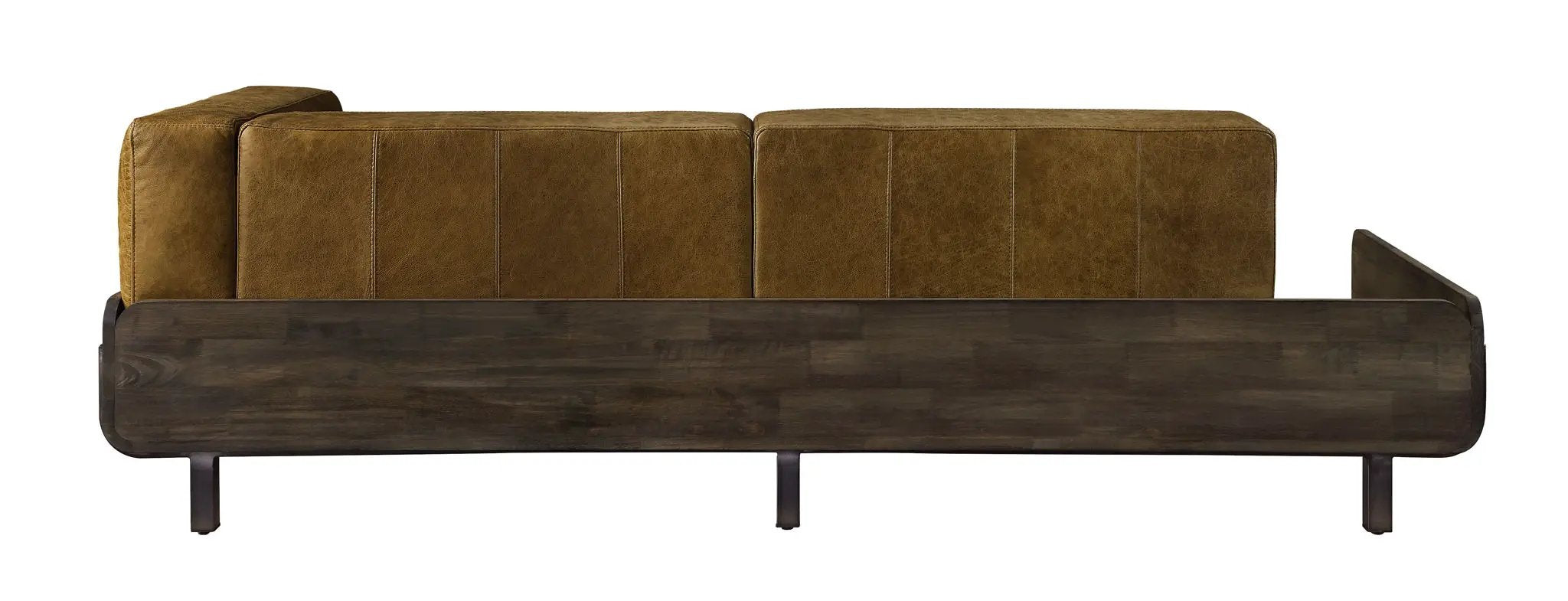 Blanca - Sofa - Chestnut Top Grain Leather & Rustic Oak by Unique Piece Furniture