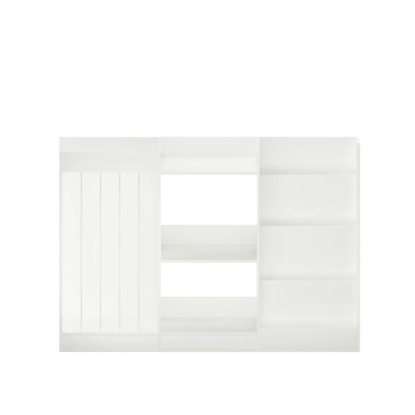 Bookshelf And Toy Storage, 3 Tier Montessori Bookcase With Stuffed Animal Organizer - White