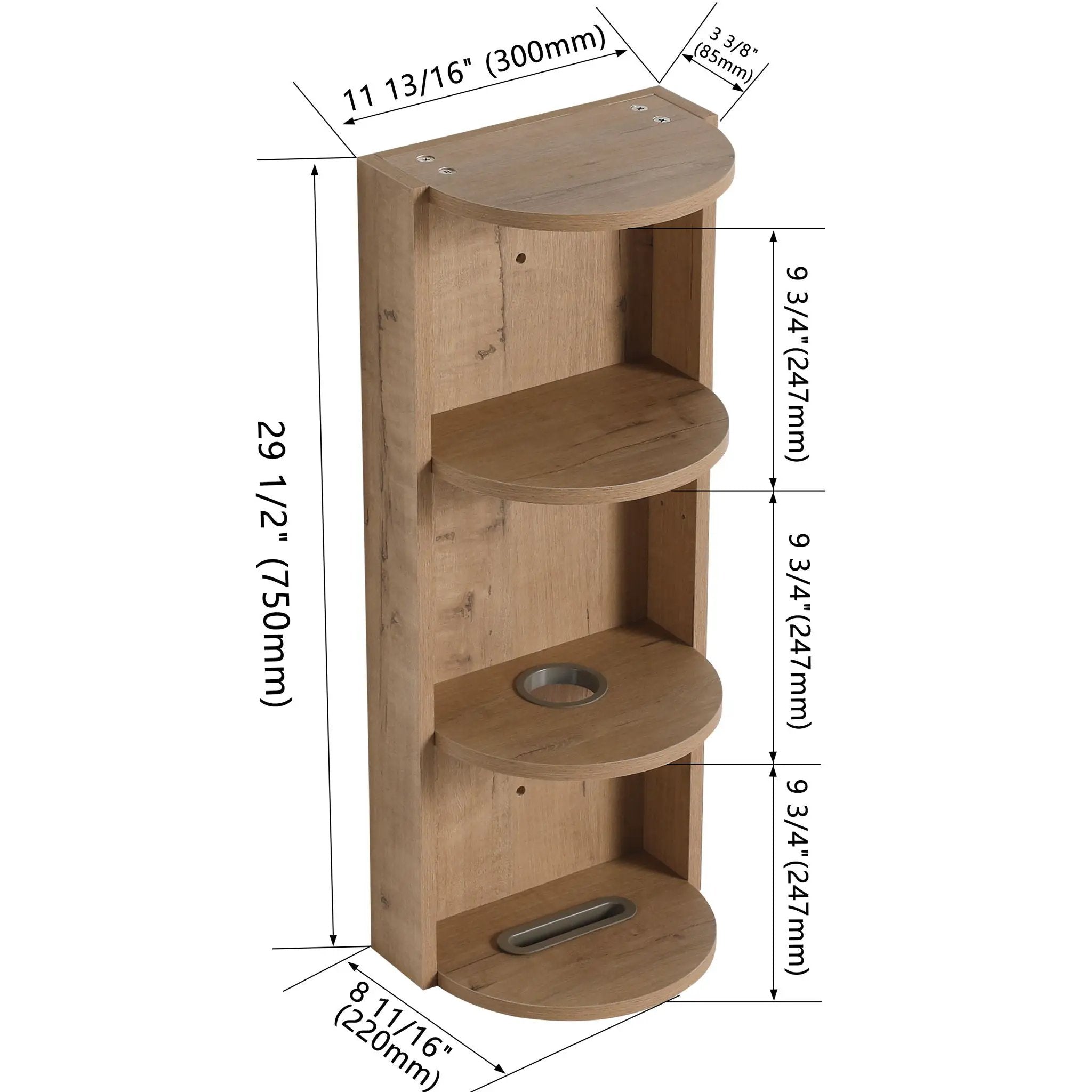 Bathroom Wall Mounted Storage Rack With Float Mounting Design by Unique Piece Furniture