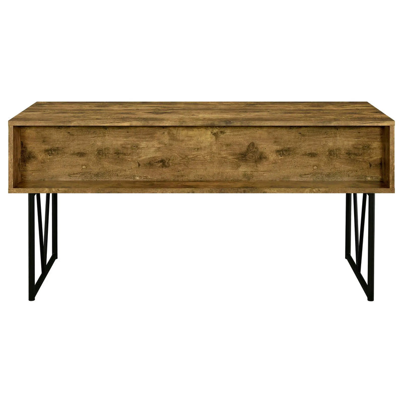 Analiese 63-inch 4-drawer Writing Desk Rustic Nutmeg by Unique Piece Furniture