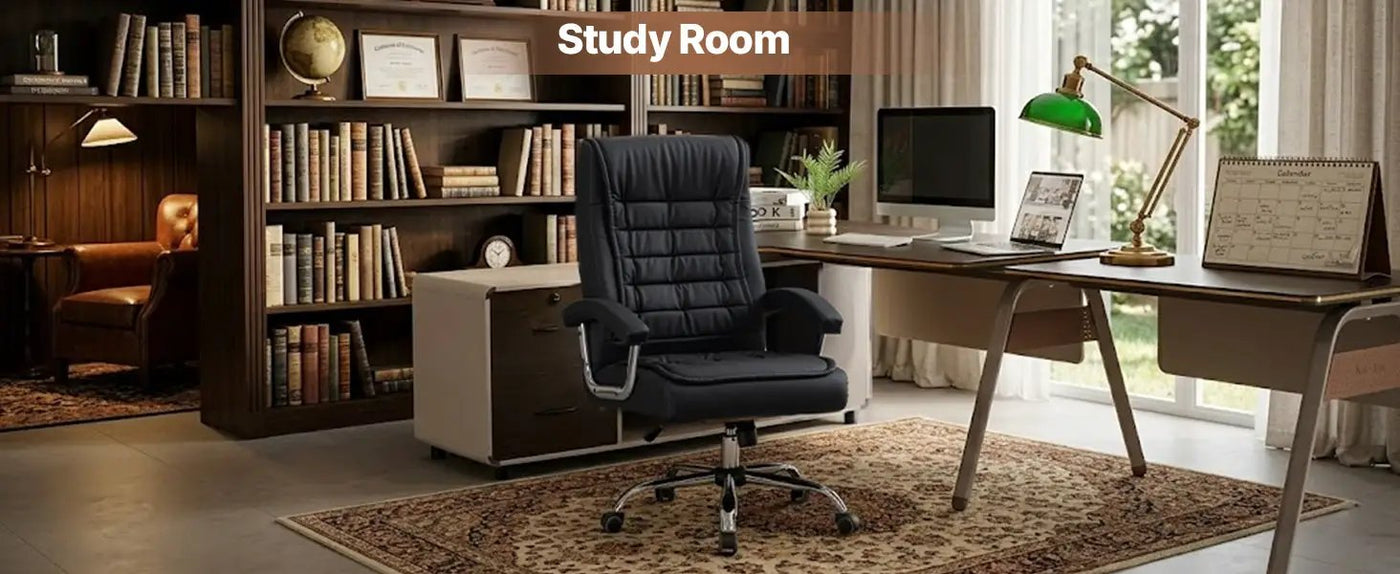 Executive Office Chair - High Back PU Leather Ergonomic Design by HouseOfZazla