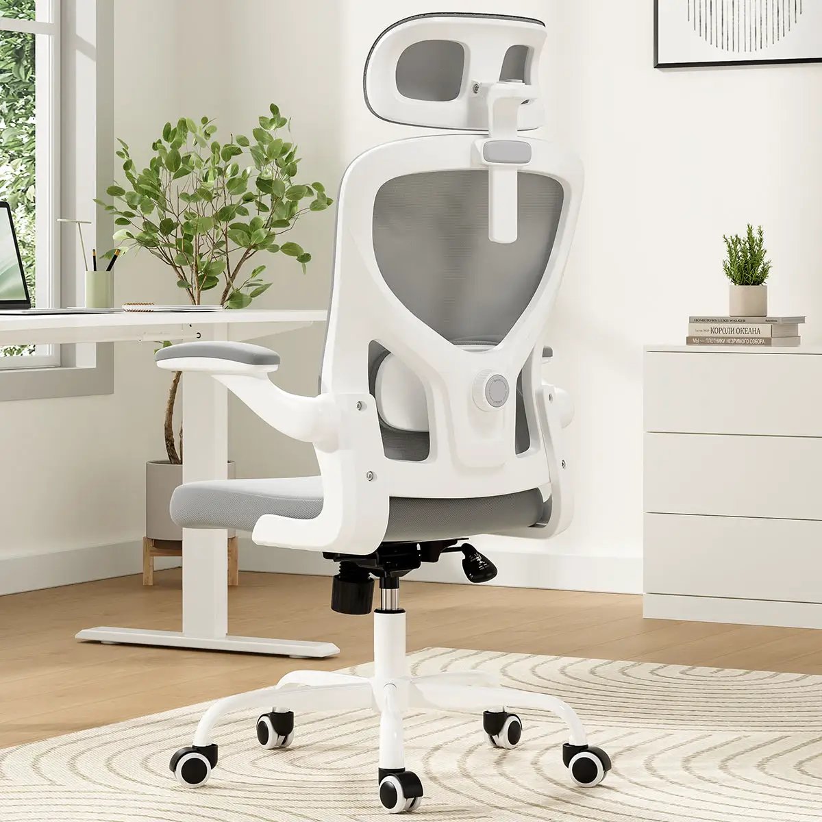 Ergonomic Office Chair with Headrest and Lumbar Support by HouseOfZazla
