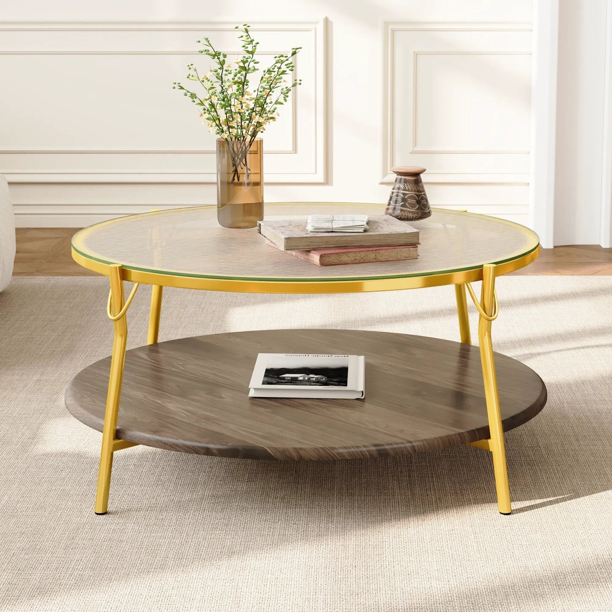 Modern Round Coffee Table by HouseOfZazla