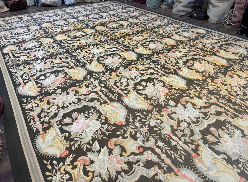 Palace Size Aubusson Rug 12x18 by Jewel Rugs
