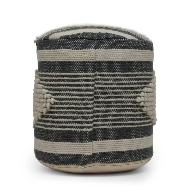 Diamond - Handcrafted Cylindrical Pouf by Unique Piece Furniture