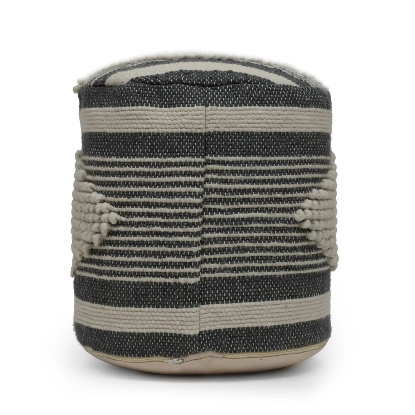 Diamond - Handcrafted Cylindrical Pouf by HouseOfZazla