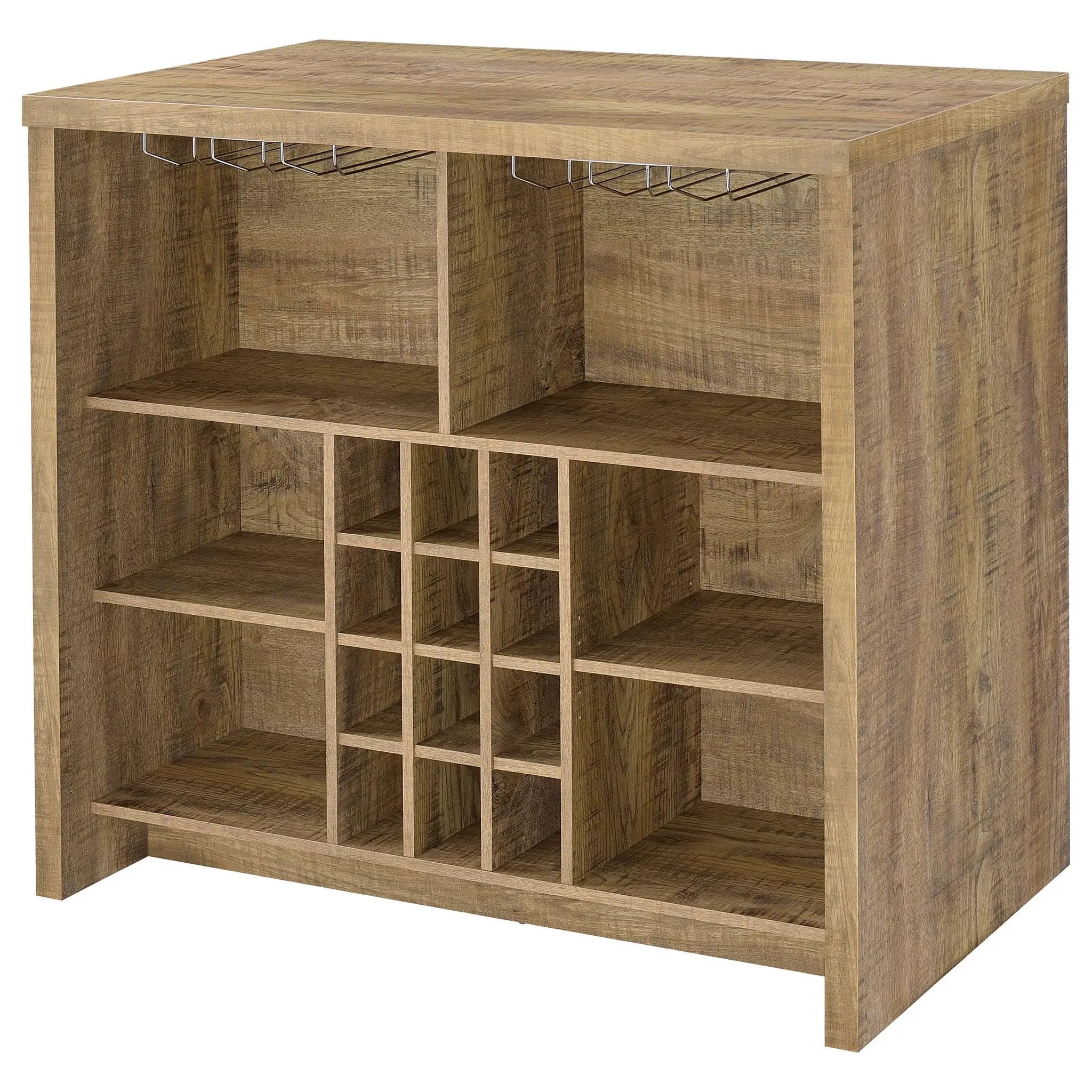 Topanga Engineered Wood Freestanding Home Bar Mango by Unique Piece Furniture