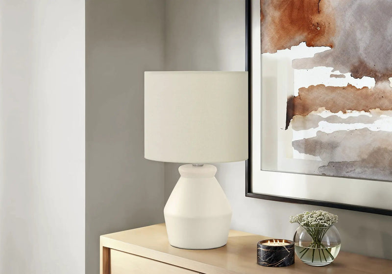 Lighting, Table Lamp Modern - Cream by HouseOfZazla