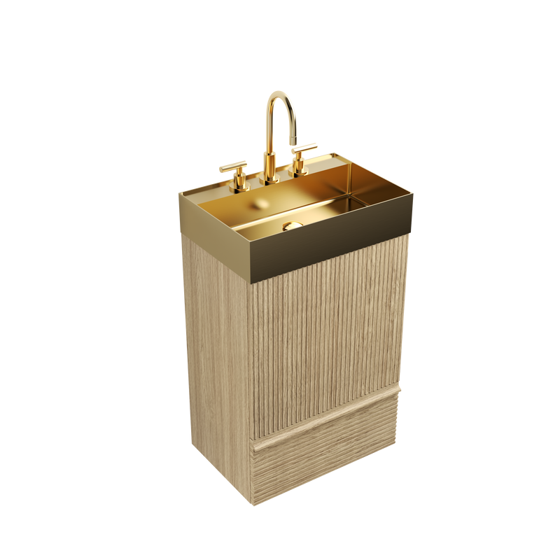 Gada 20" Striped Light Bathroom Vanity by HouseOfZazla
