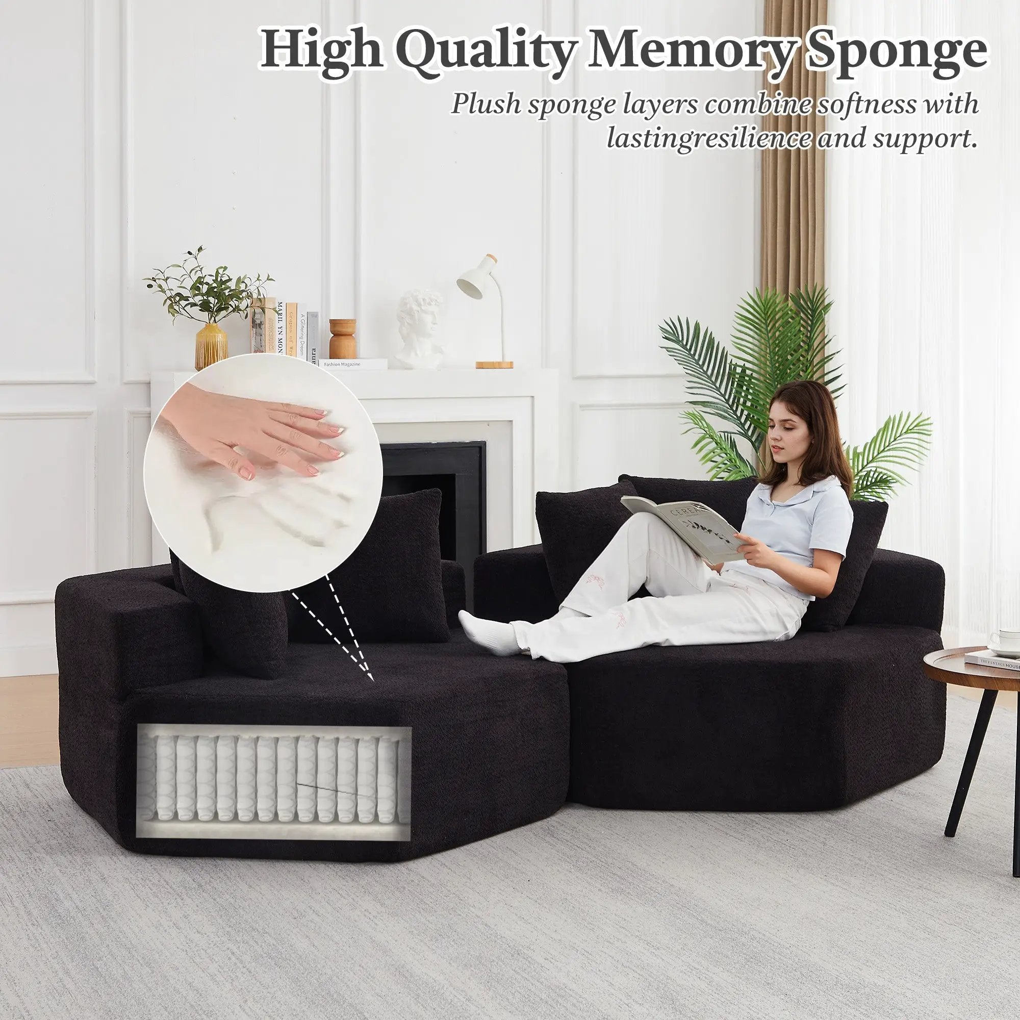 54-inch Modern-style Hexagonal Single Lounge Chair by HouseOfZazla