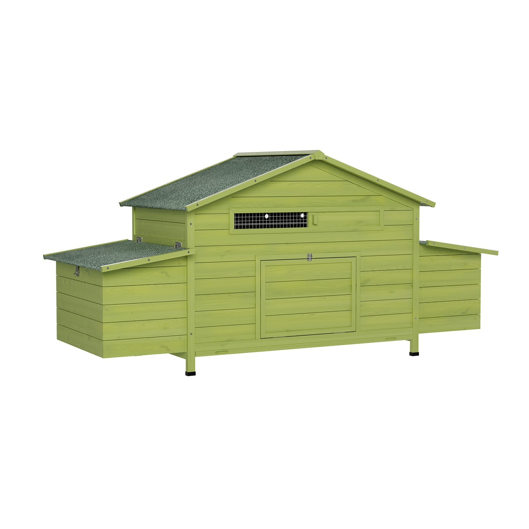 11.12 ft² Large Wooden Chicken Coop with Nesting Boxes & Perch by HouseOfZazla