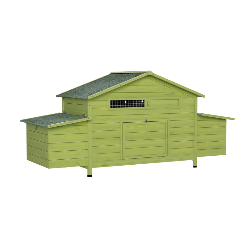 11.12 ft² Large Wooden Chicken Coop with Nesting Boxes & Perch by HouseOfZazla