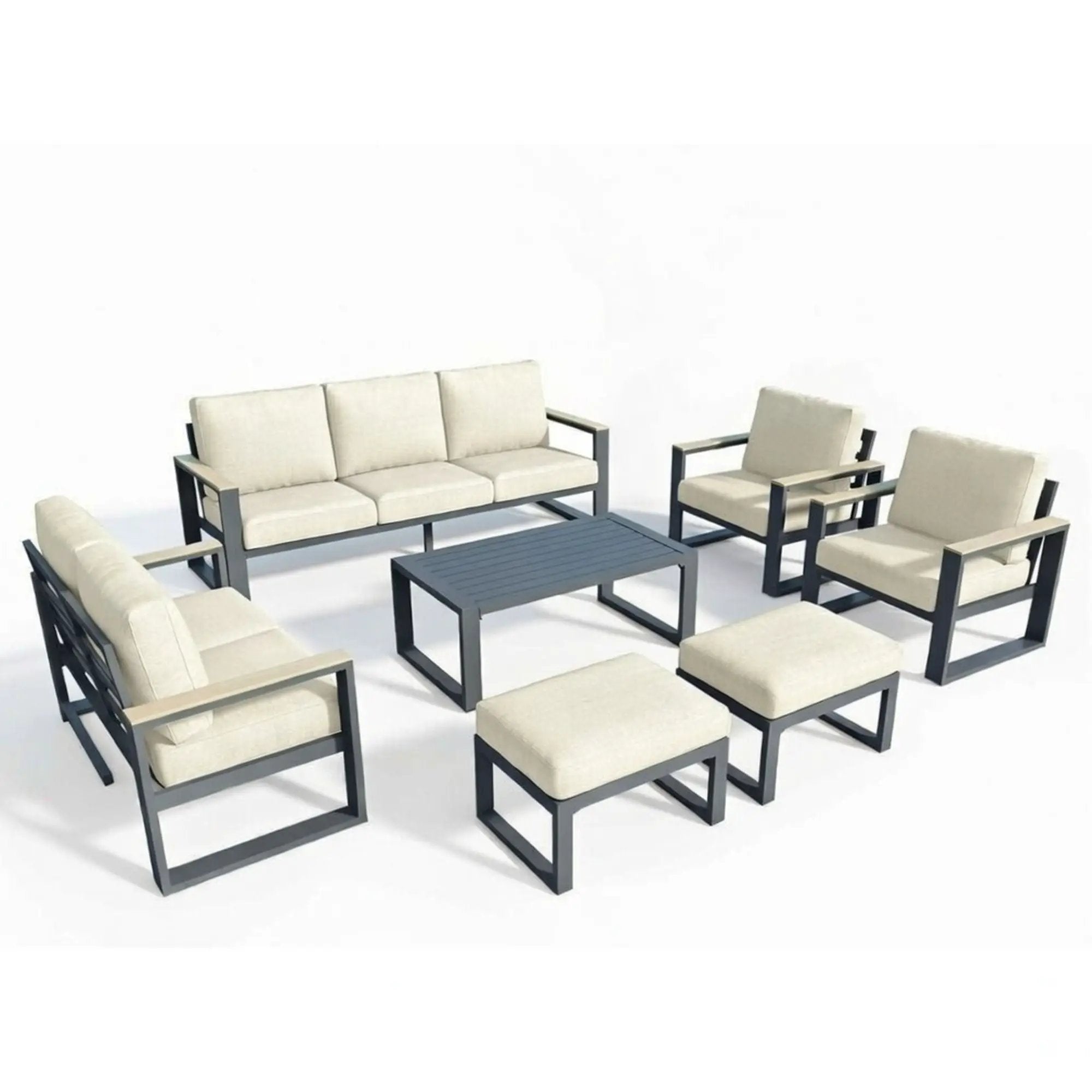 Modern Outdoor Sofa Set With Coffee Table