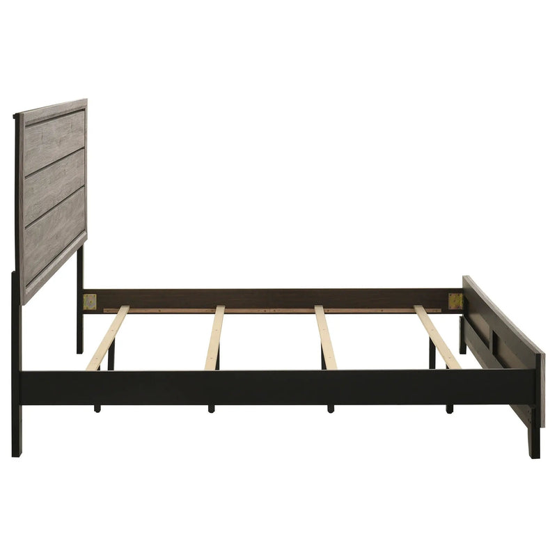 Watson Wood Eastern King Panel Bed Light Taupe by Unique Piece Furniture