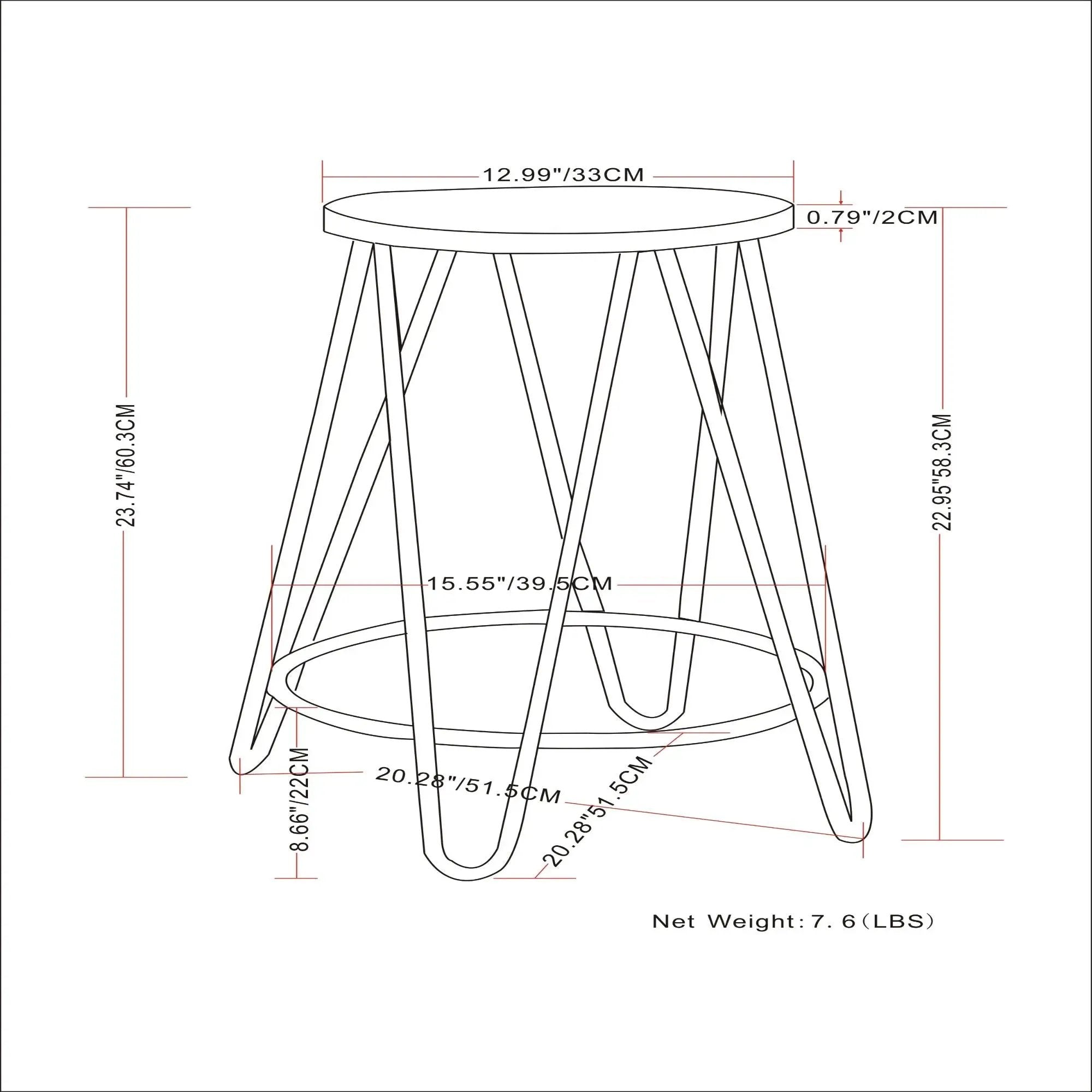 Simeon - Multifunctional Metal Stool With Wood Seat by HouseOfZazla